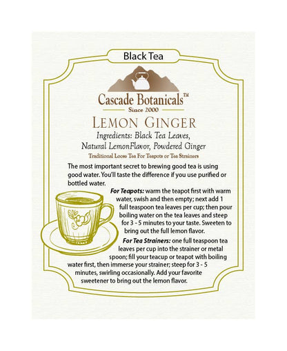 Lemon Ginger Black Tea Loose