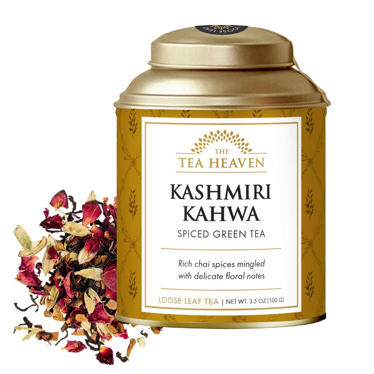 Kashmiri Kahwa Spiced Green Loose Leaf Canister