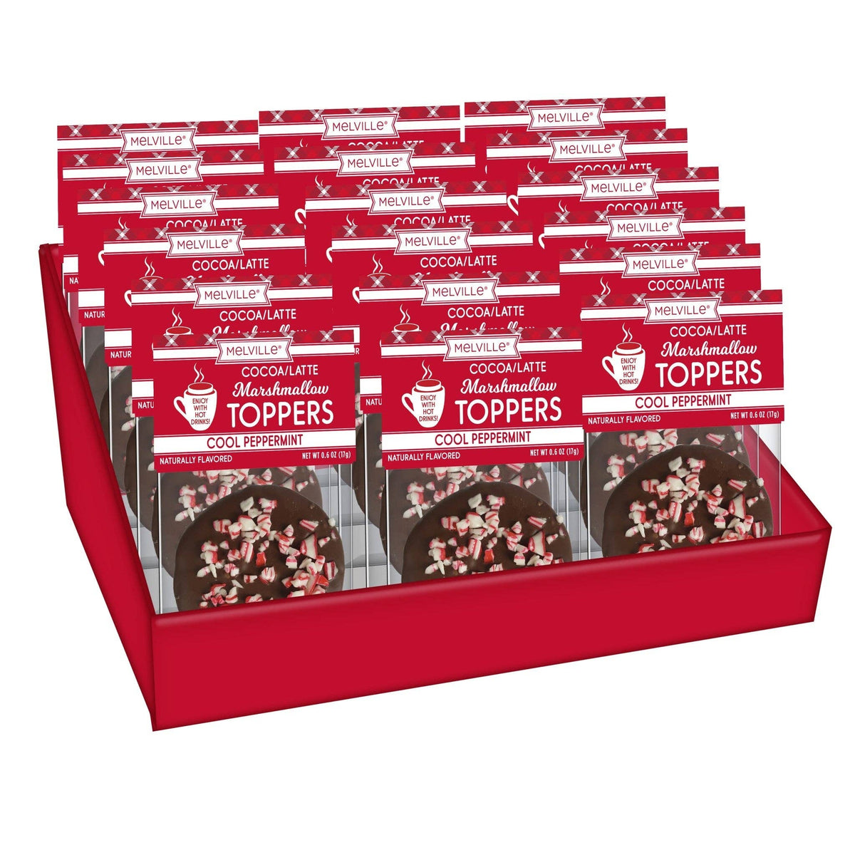 Dark Chocolatey-Coated Marshmallow Toppers with Peppermint: