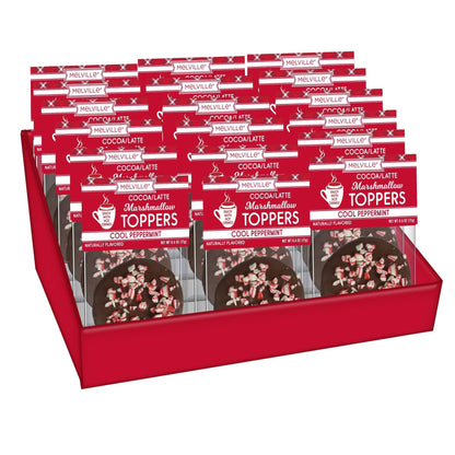 Dark Chocolatey-Coated Marshmallow Toppers with Peppermint: