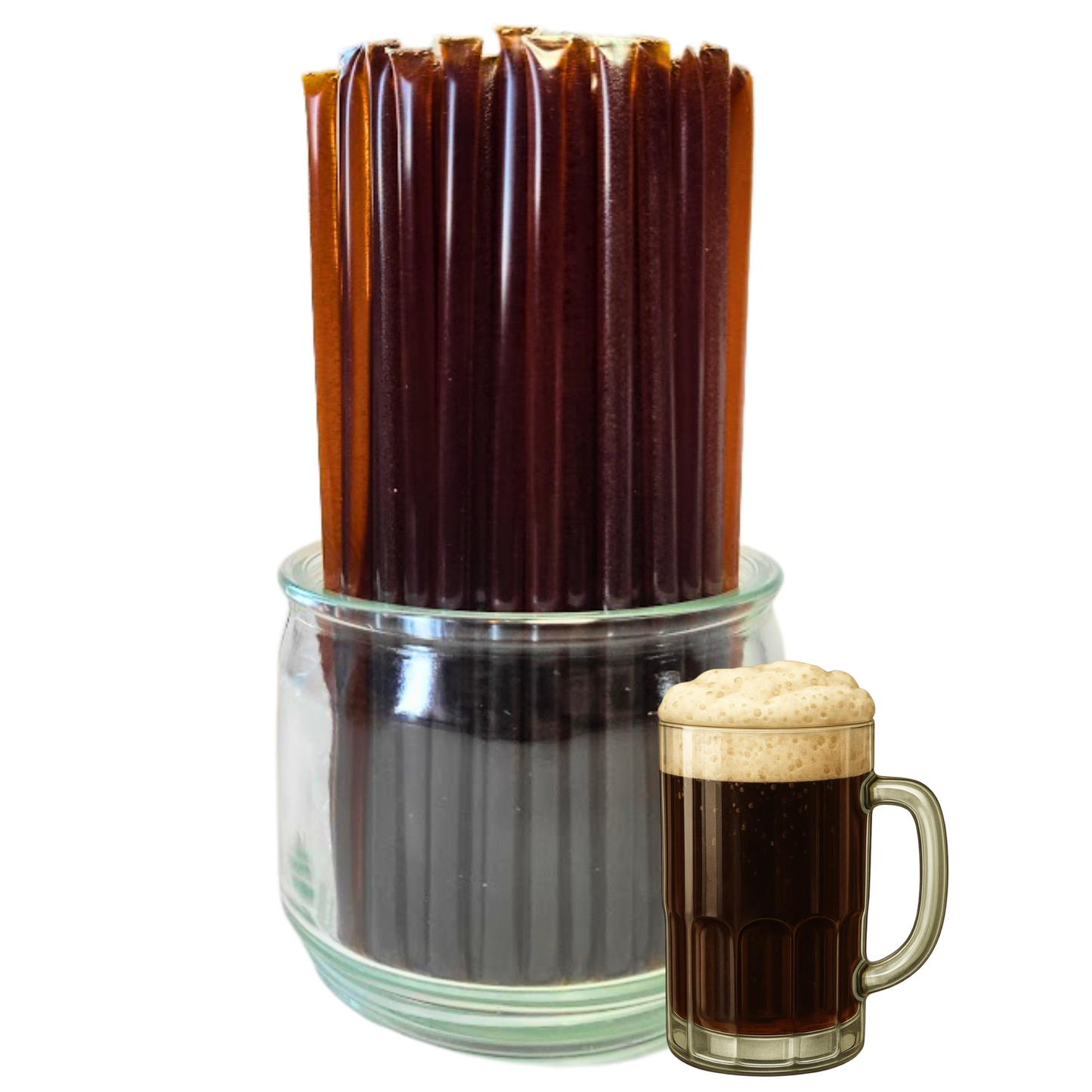 Bee Krazy Honey Sticks - Root Beer 50 Ct. Refill