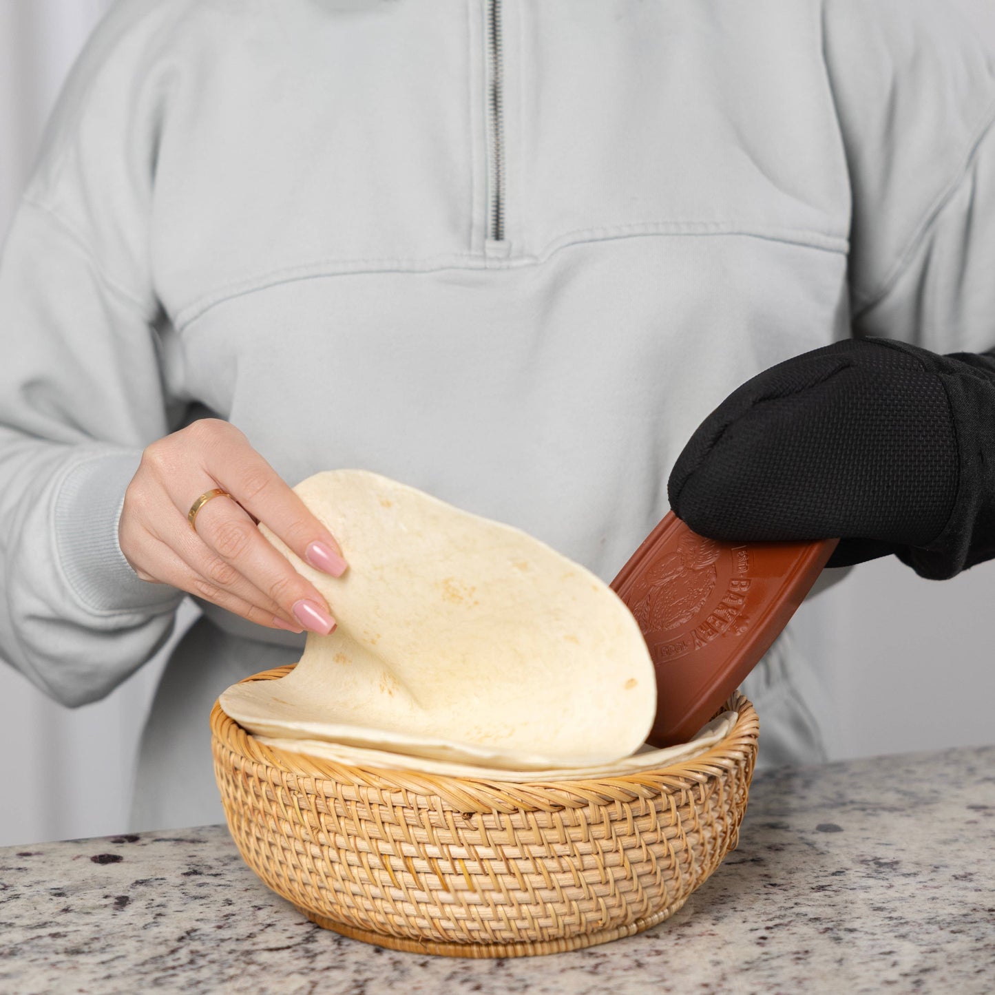 Bread Warmer, 100% Terracotta Bread Warming Stone