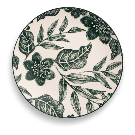 8.5" Salad Plate - Textured Leaves