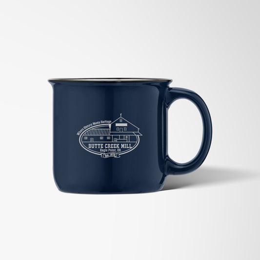 Navy Blue 15oz logo coffee mug