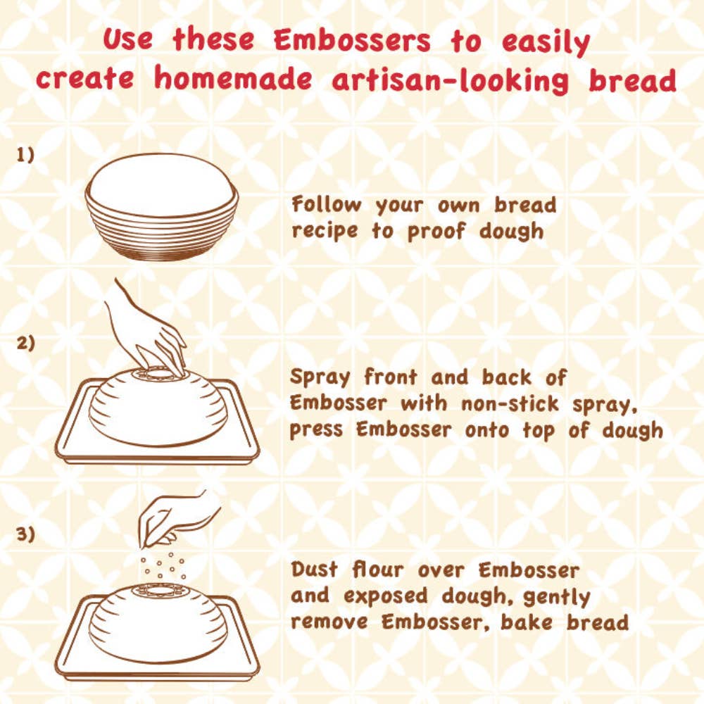 Bread Embossers - Set of 2