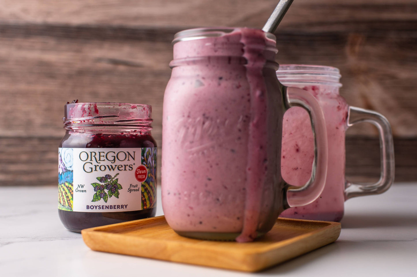 Oregon Growers - Fruit Spread 12oz Boysenberry