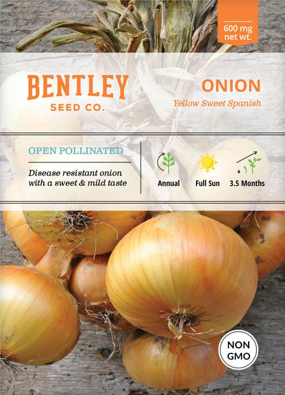 Onion, Yellow Sweet Spanish Seed Packets
