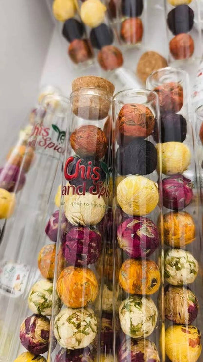 Blooming tea balls- 8 balls: Large