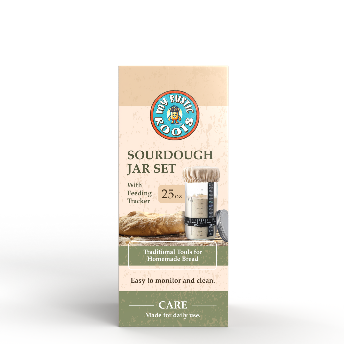 Complete Sourdough Starter Jar Kit – BONUS BAG OF STARTER
