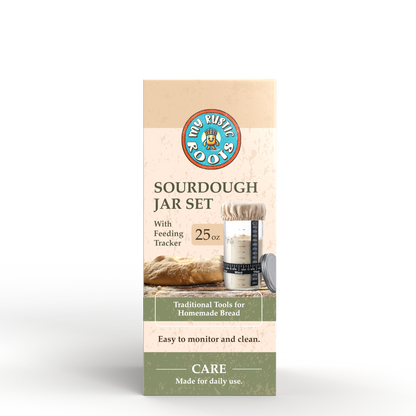 Complete Sourdough Starter Jar Kit – BONUS BAG OF STARTER