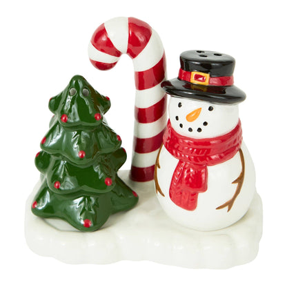 Snowman & Tree Salt & Pepper Set