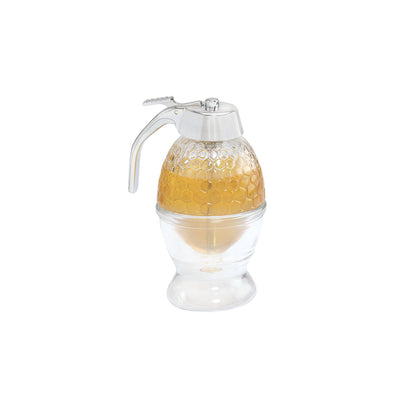Glass Honey, Syrup Dispenser, 6-Ounce