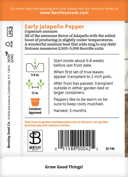 Pepper, Jalapeño E Seed Packets