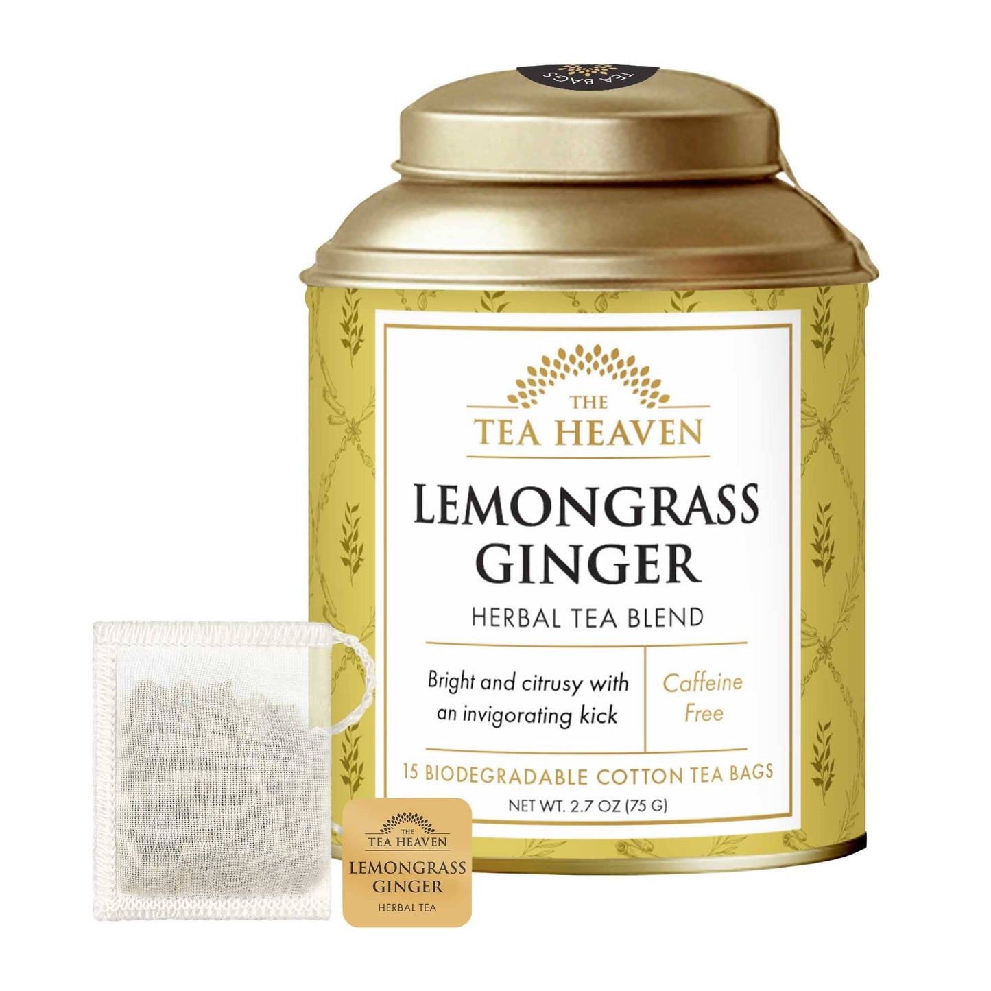 Lemongrass Ginger Tea Bag Canister