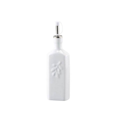Oil Bottle, Square, Porcelain, 16oz