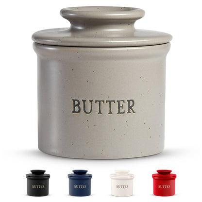 Kook French Butter Keeper Dish, Ceramic