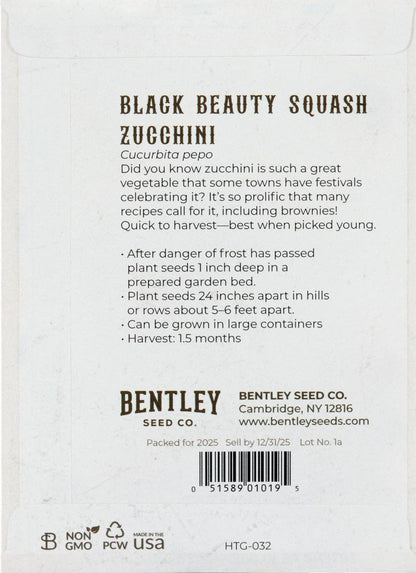 Zucchini-Black Beauty Squash 1957