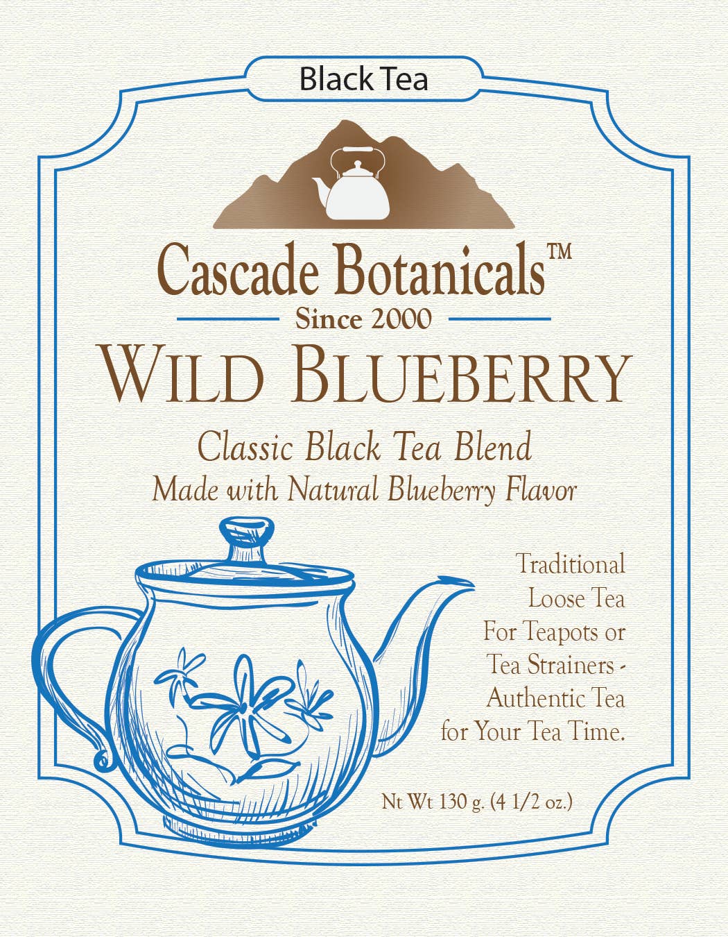 Wild Blueberry Black Tea Loose Pack