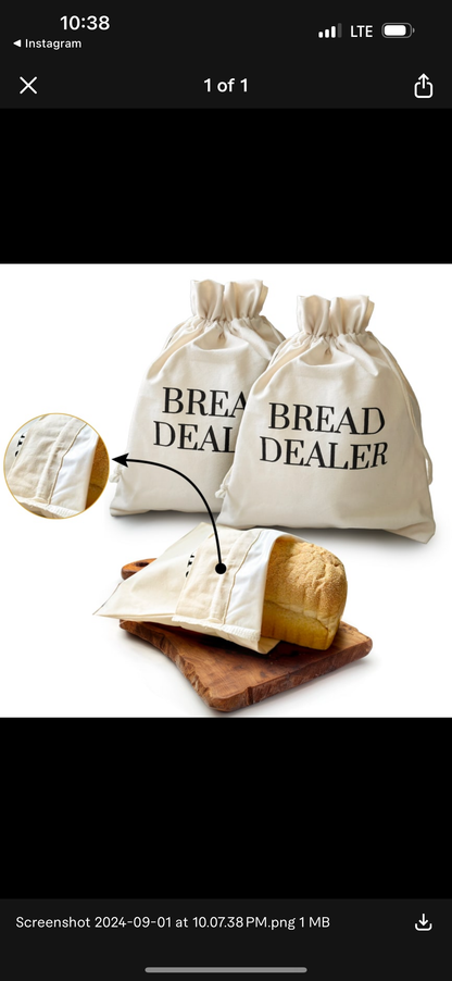 Reusable Bread Bag, Sourdough Supplies