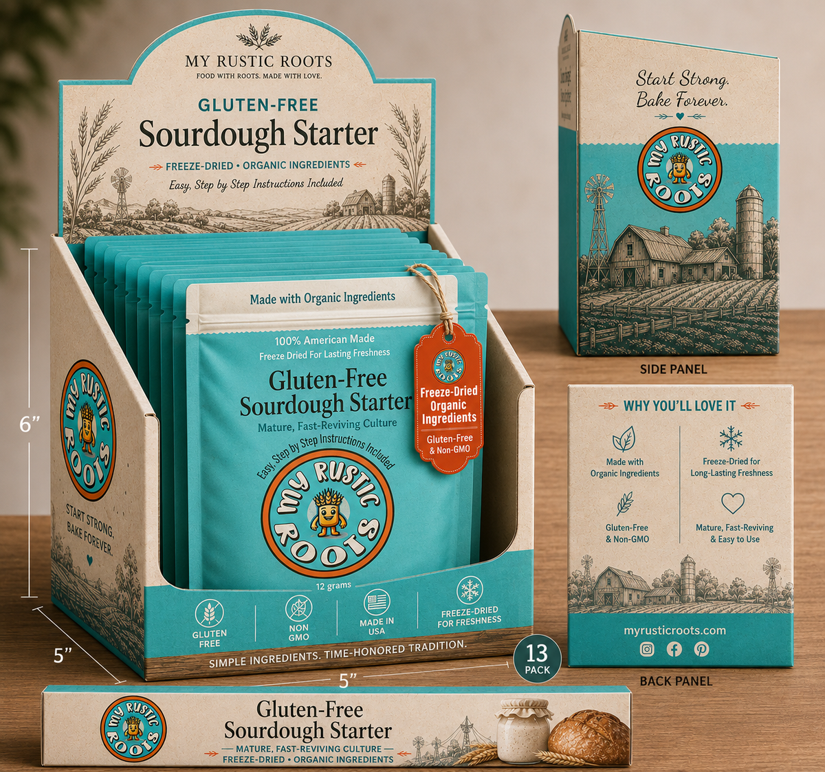 Display Box - for gluten free bags (Starters Not Included)