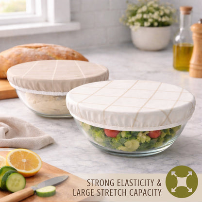 Reusable Beeswax Bowl Covers for Bread Proofing