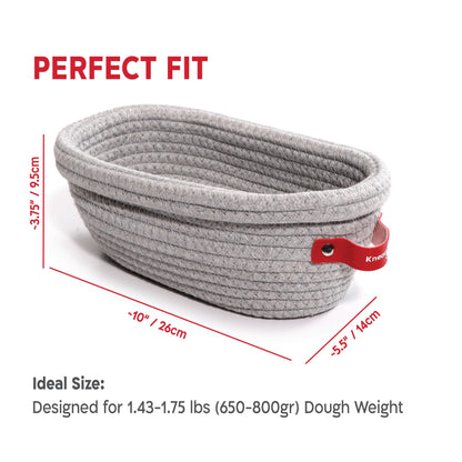 Oval Cotton Rope Proofing Baskets Set
