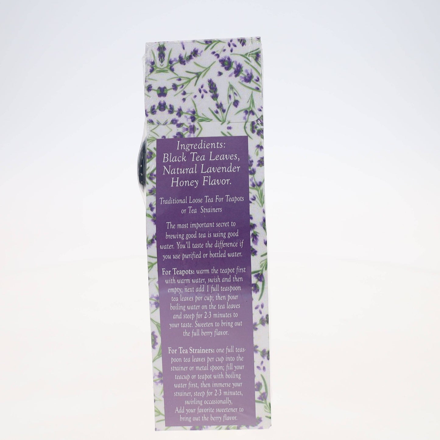 French Lavender Black Loose Tea Gift Box, Classic Flavor, FREE STRAINER