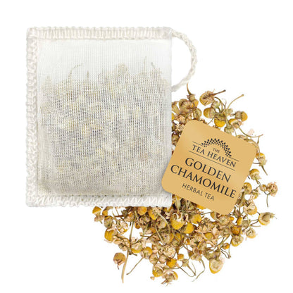Golden Chamomile Tea Bag Canister