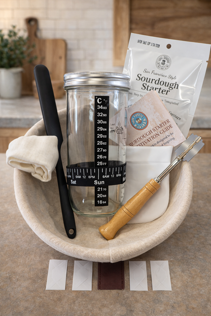 All-in-One Sourdough Starter Kit - BONUS BAG OF STARTER