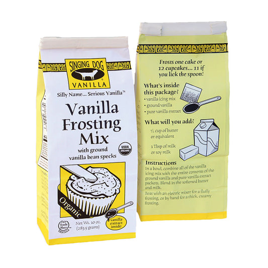 Vanilla Frosting Mix with ground vanilla bean